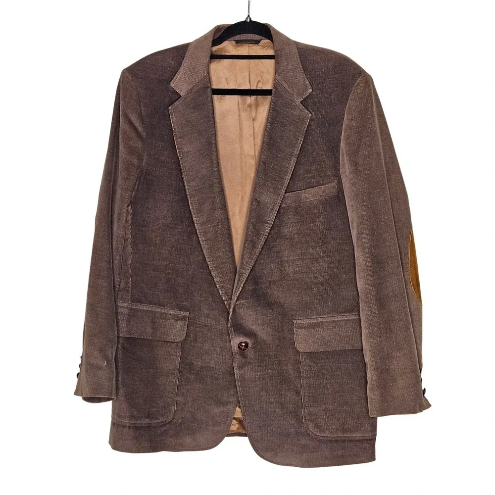 Levi's Corduroy Med Blazer‎ Jacket Elbow Patches Professional Academia Preppy