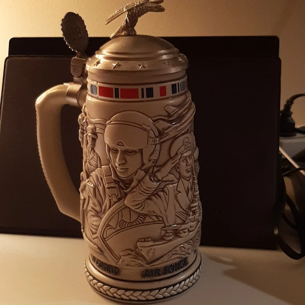 Avon Tribute to the American Armed Forces Stein
