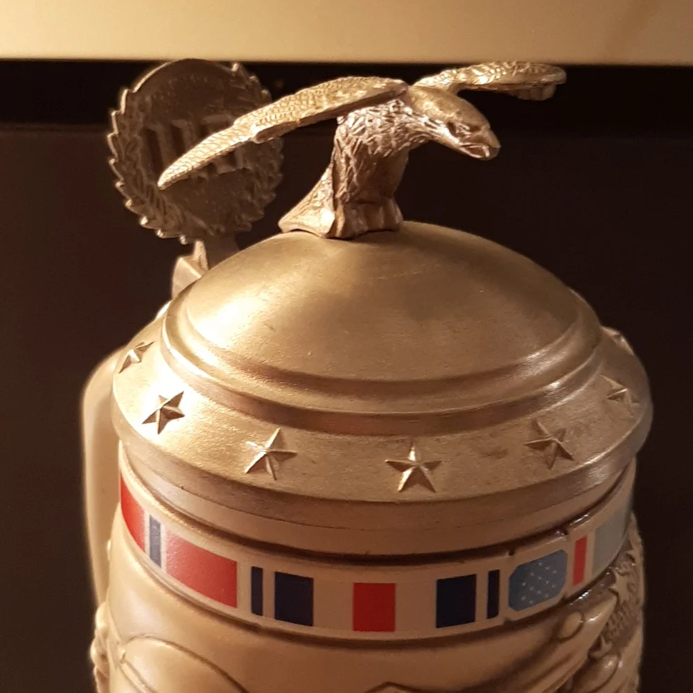 Avon Tribute to the American Armed Forces Stein