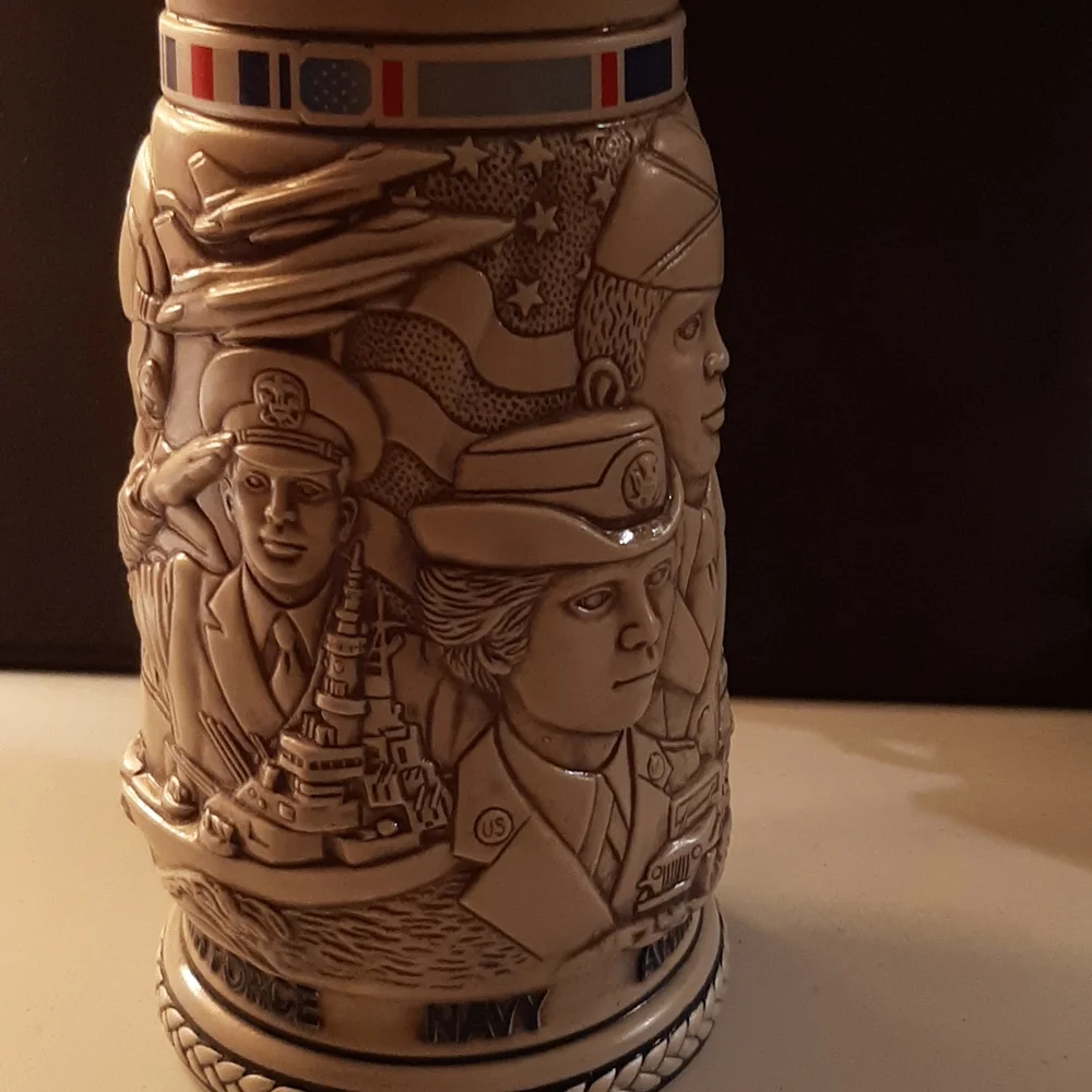 Avon Tribute to the American Armed Forces Stein