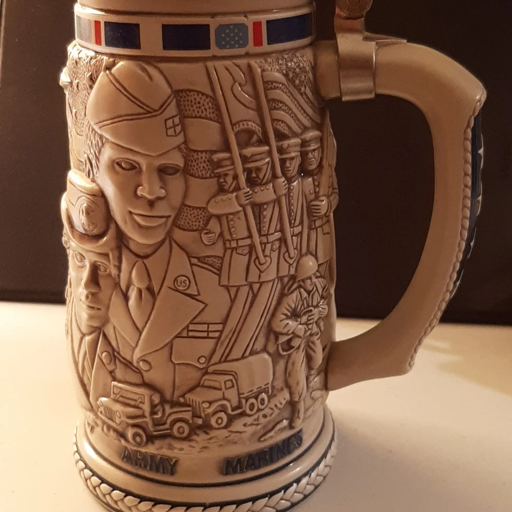 Avon Tribute to the American Armed Forces Stein