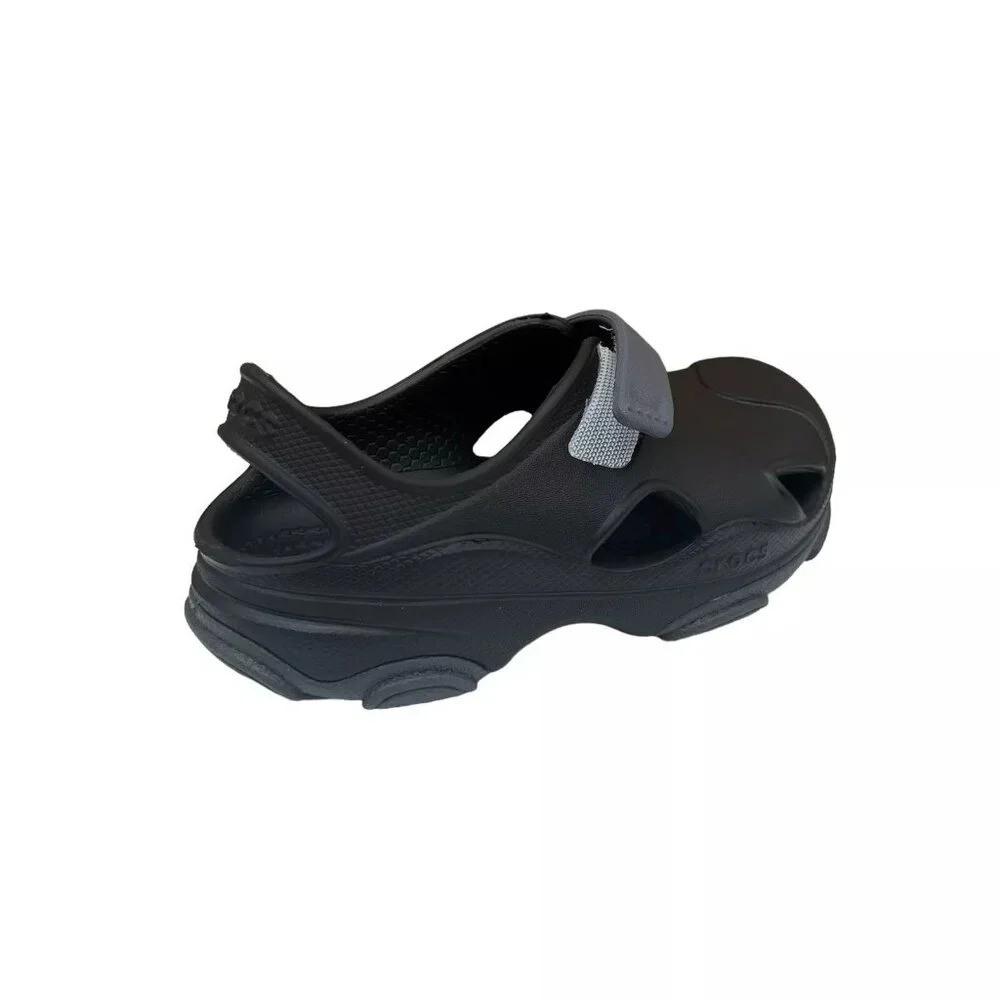 Crocs Baby/Toddler Boys Fisherman Sandals Size 6 Black Closed Toe Slip-on‎