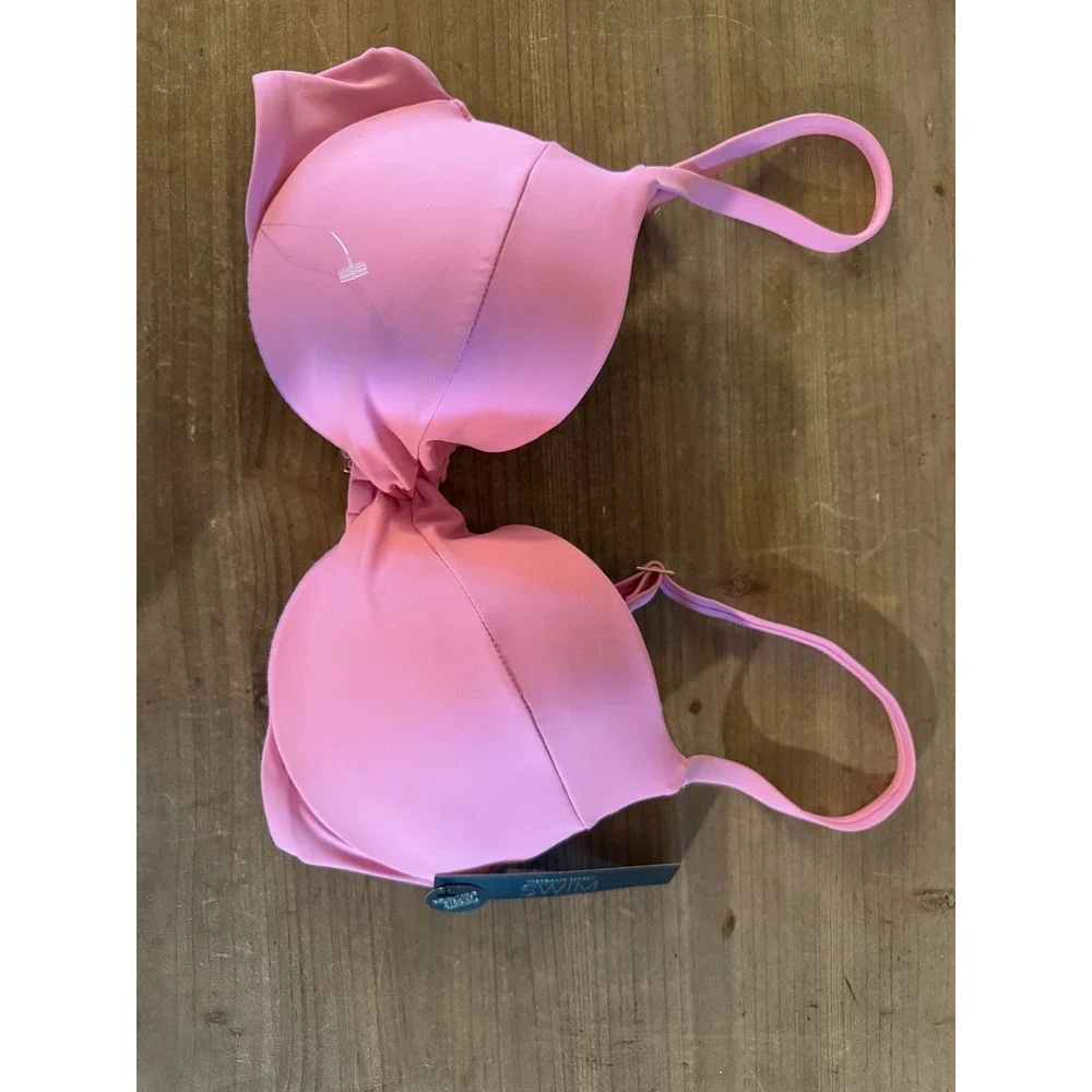 Victoria's Secret Swim Pink Removable Push-Up Bikini Top 32D NWT 11260114