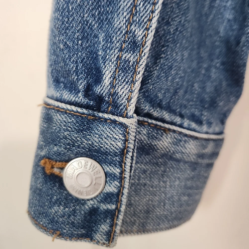 Madewell Classic Trucker Boho Denim Jacket Size XXS