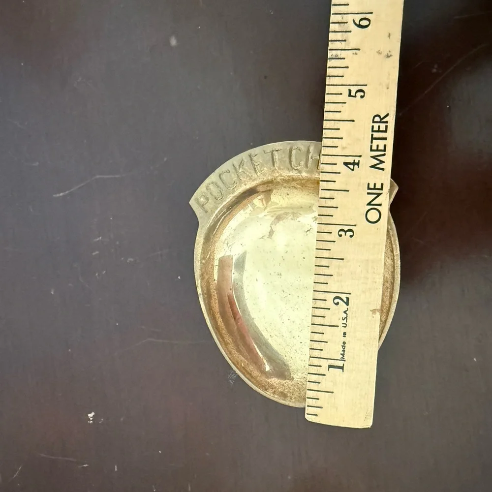 Vintage‎ Solid Brass “Pocket Change” Dish trinket decor