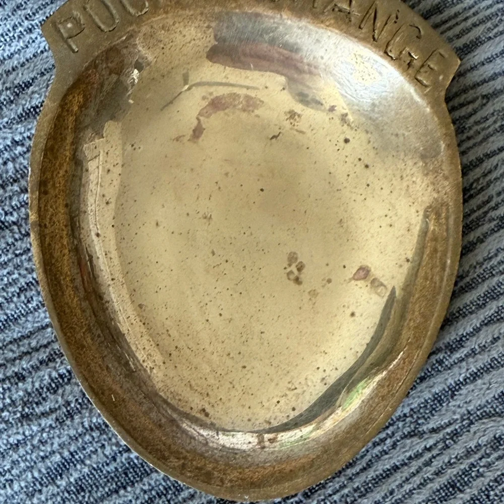 Vintage‎ Solid Brass “Pocket Change” Dish trinket decor