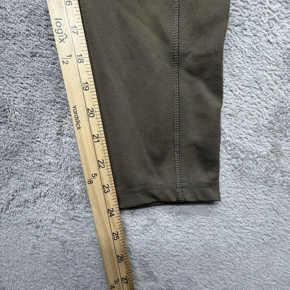 Carhartt Fitted Leggings Womens Large Green Ankle Pocket‎ Stretch Workwear Pants