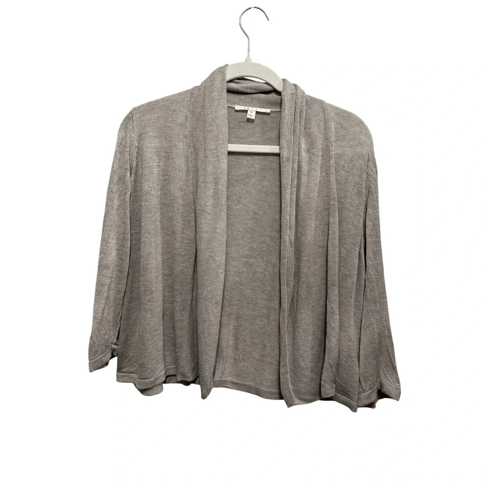 CYRUS Beige Open Front Knit Cardigan Sweater M‎