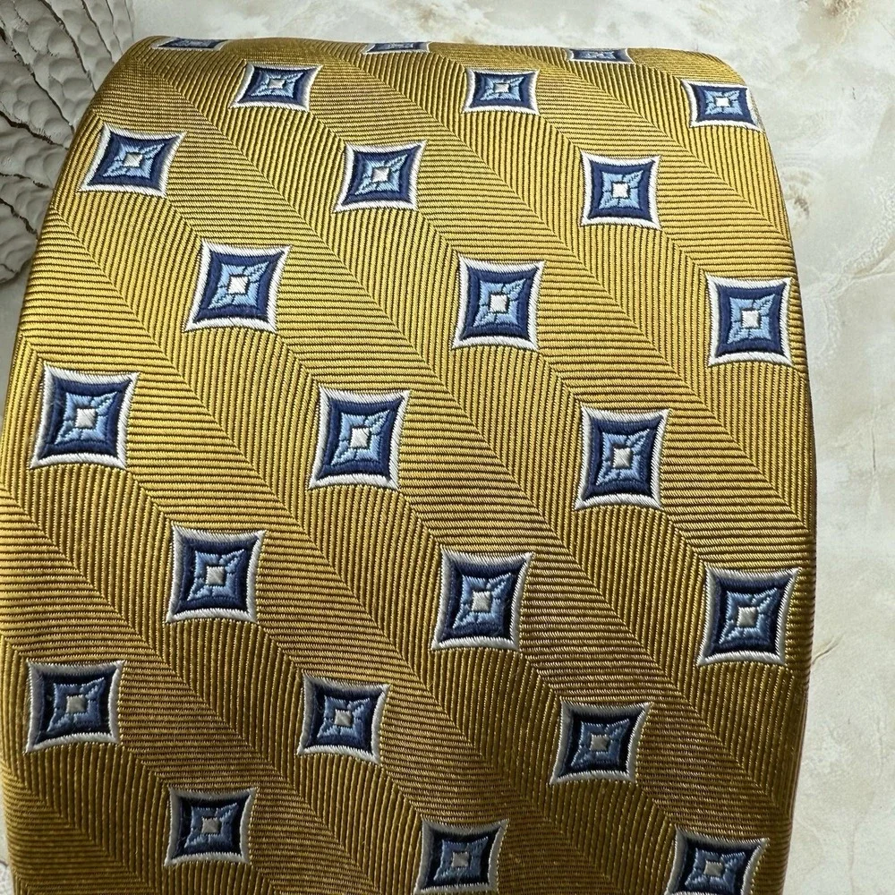 NWOT Jos. A. Bank‎ Executive Collection Silk Tie Mustard Yellow 3 3/8