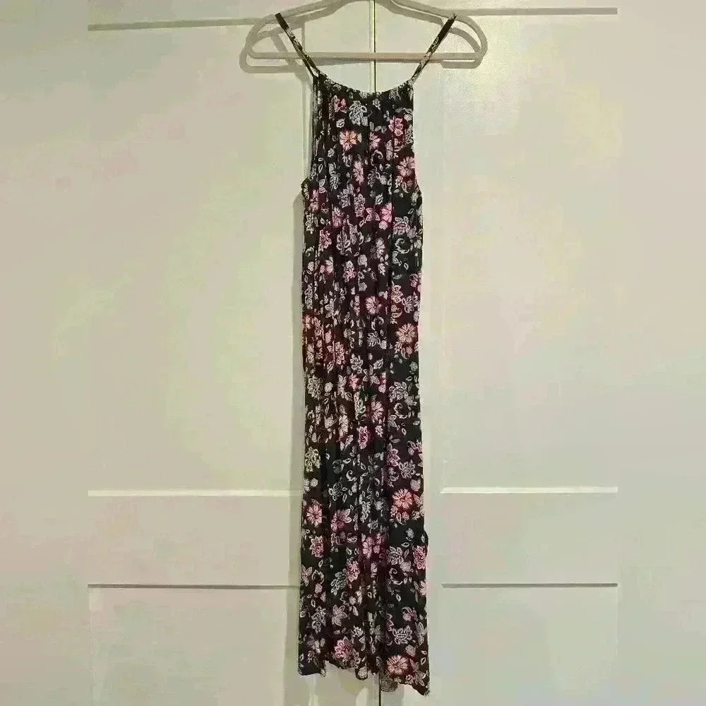 Gap Navy Floral Maxi Dress