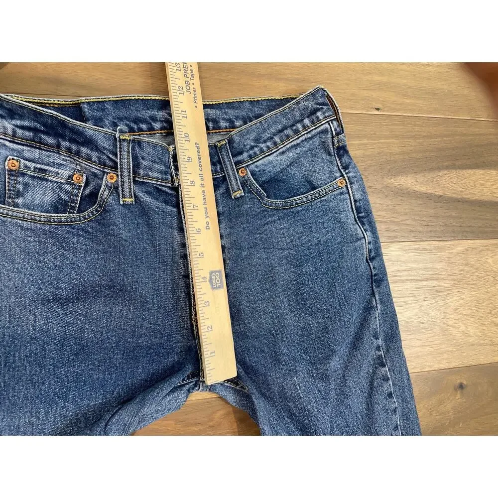 Levi’s 514 Straight Leg Jeans W30 L32 Mid Rise Classic Fit Blue Denim