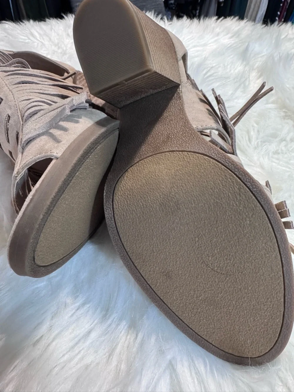Sugar fringe suede