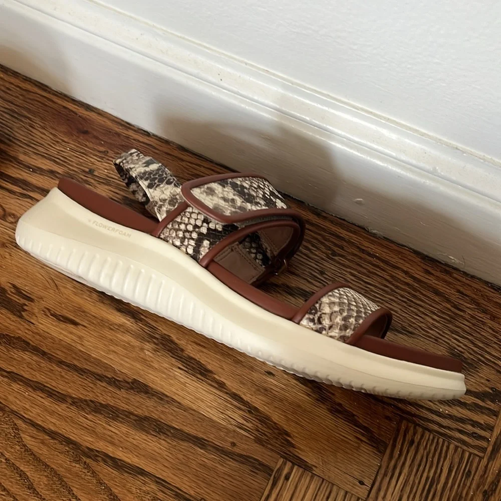 Cole Haan Snakeskin Comfort Sandals