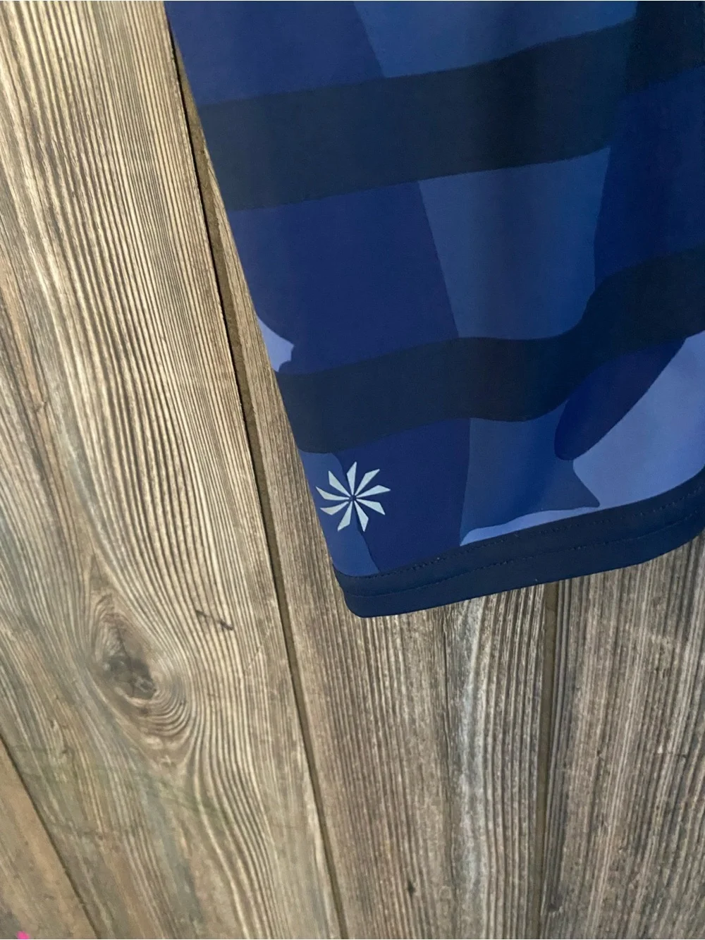 Athleta Navy and Light Blue Camo Leggings
