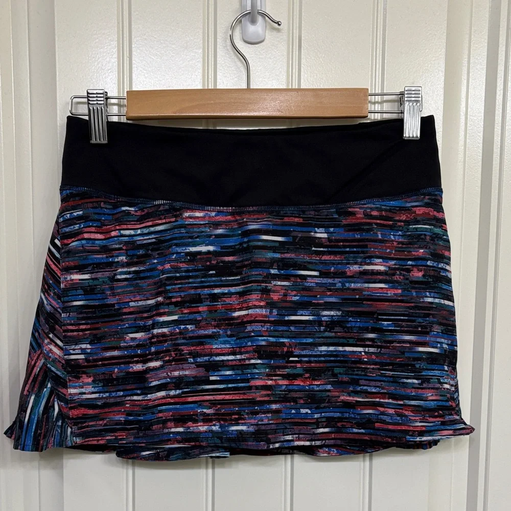 Lululemon Play Off the Pleats Hinshu Alpine Multicolor Striped Women's Skirt Sko
