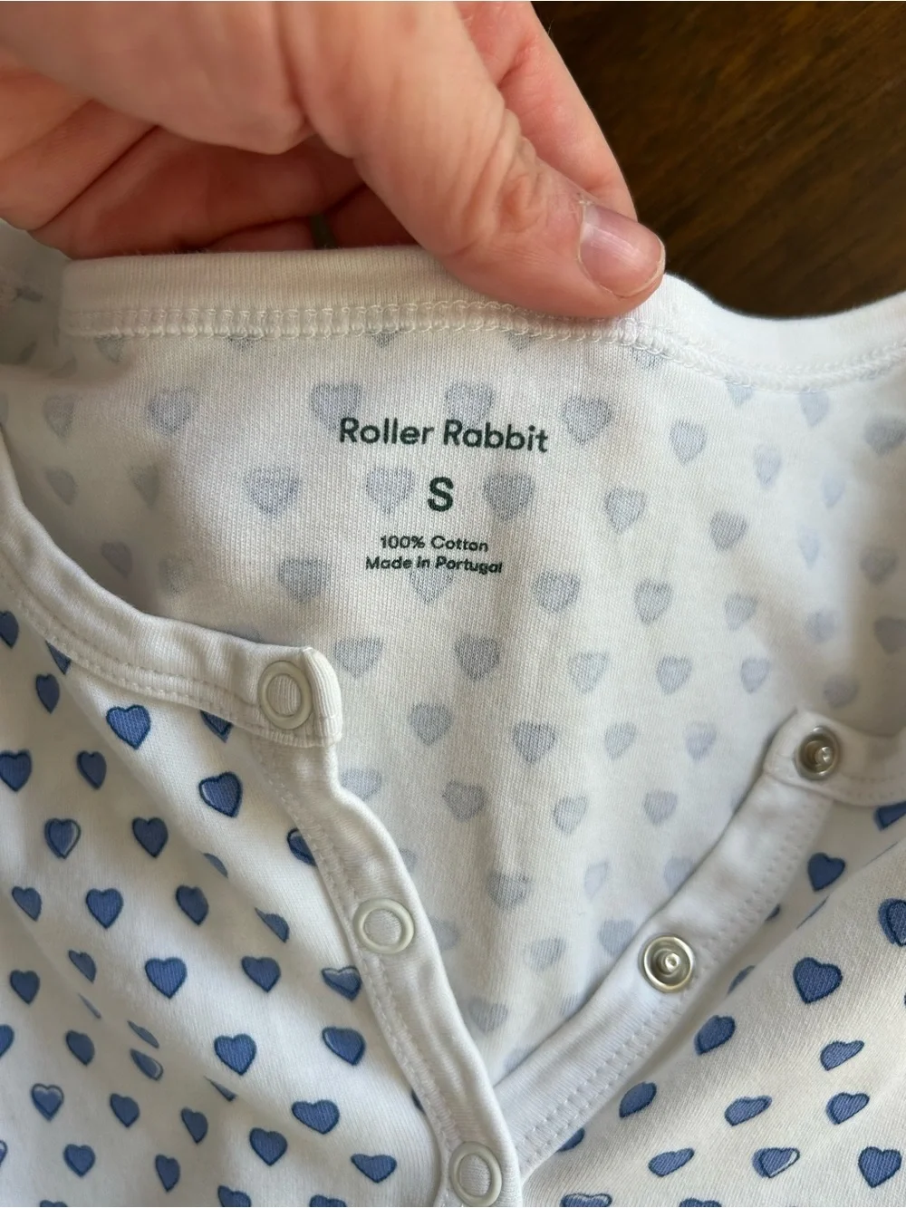 Roller Rabbit Blue Heart Pajama Set Like New!