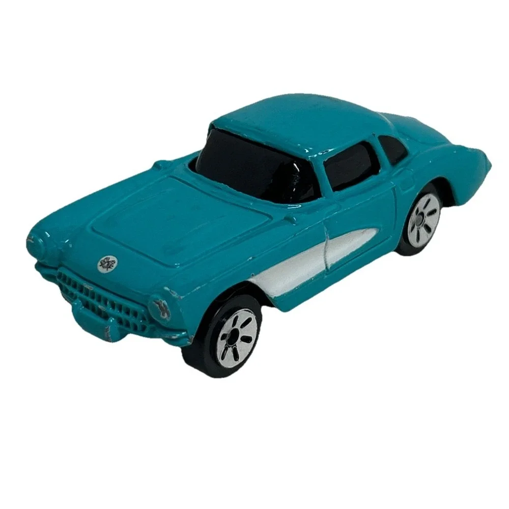 Maisto '57 Chevrolet‎ Corvette Aqua Fresh Metal 1:64 Car  VGC