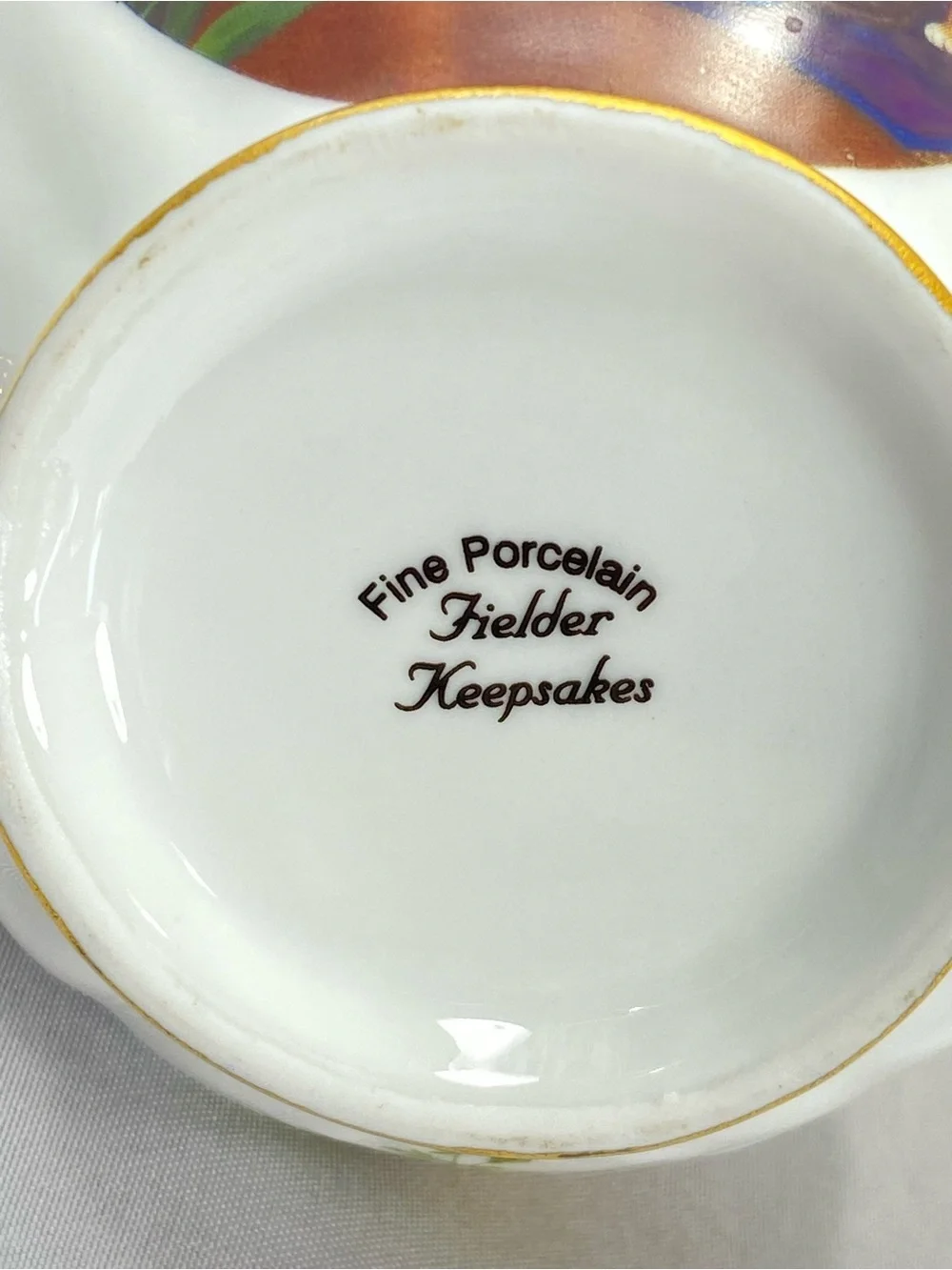 Fielder Keepsakes Porcelain Queen Mary Regency Kittens Teapot