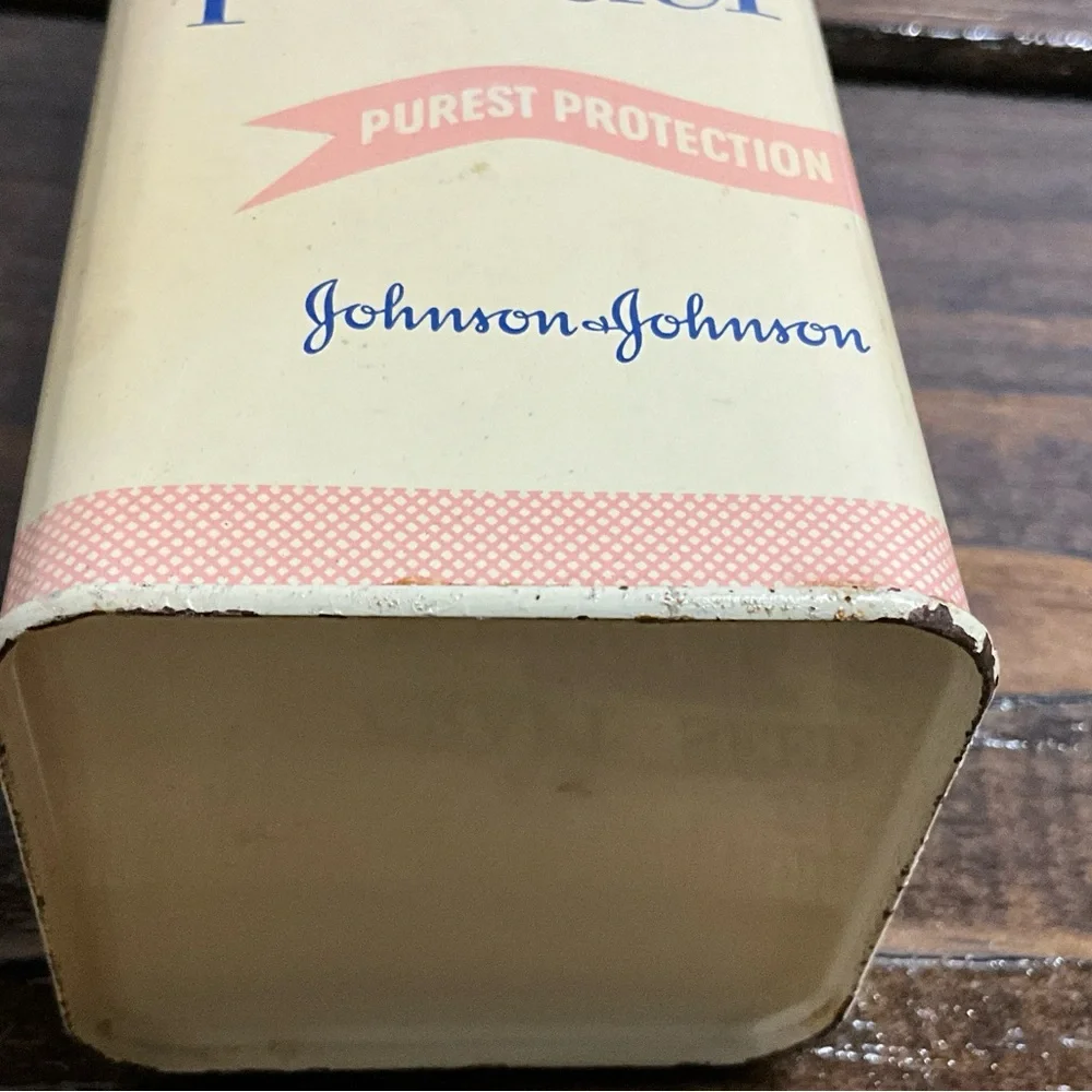 Vintage Johnson & Johnson’s Powder Tin Only Collectible USA