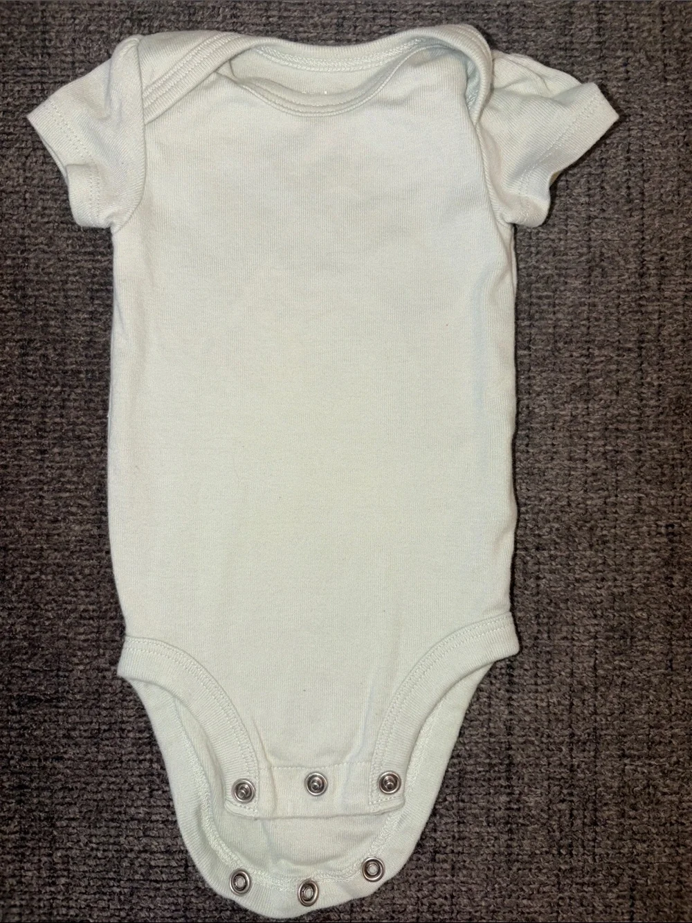 Carter's White Short-Sleeve Baby One-Piece Bodysuit