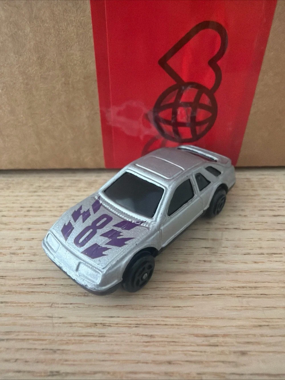 Vintage Matchbox #8 Silver 1983 Ford Sierra XR4Ti Diecast Car