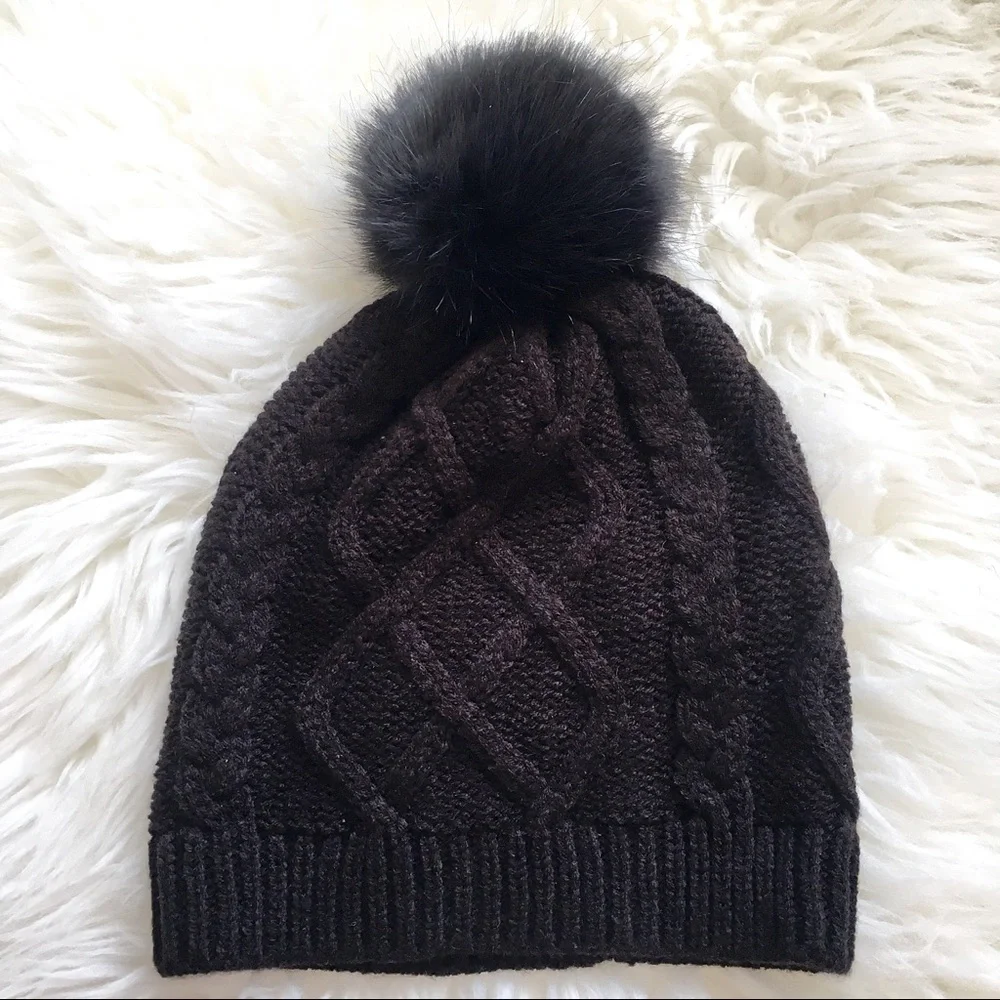 J. Crew beanie tags black