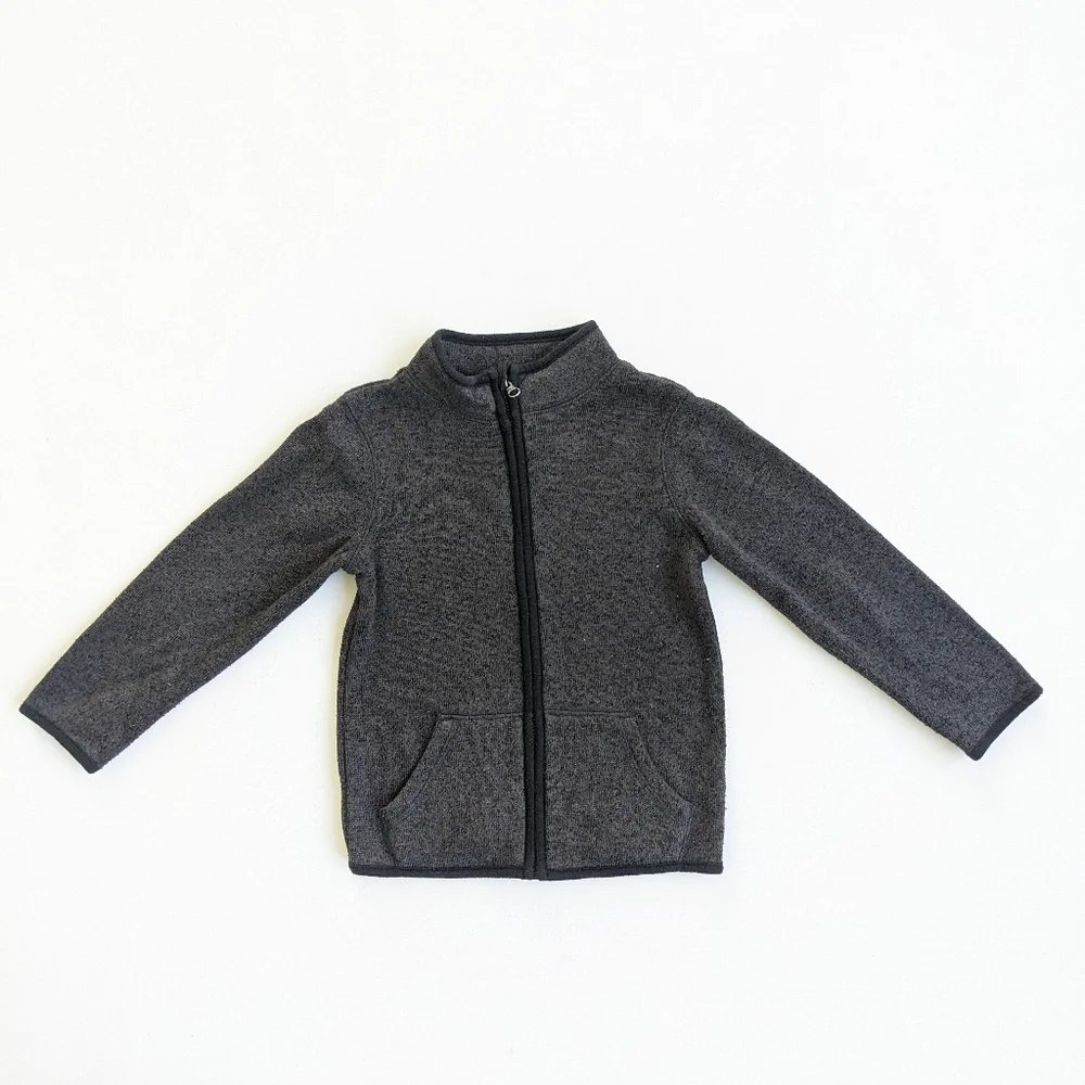 Jumping Beans Zip Up Mock Neck Fleece 4T