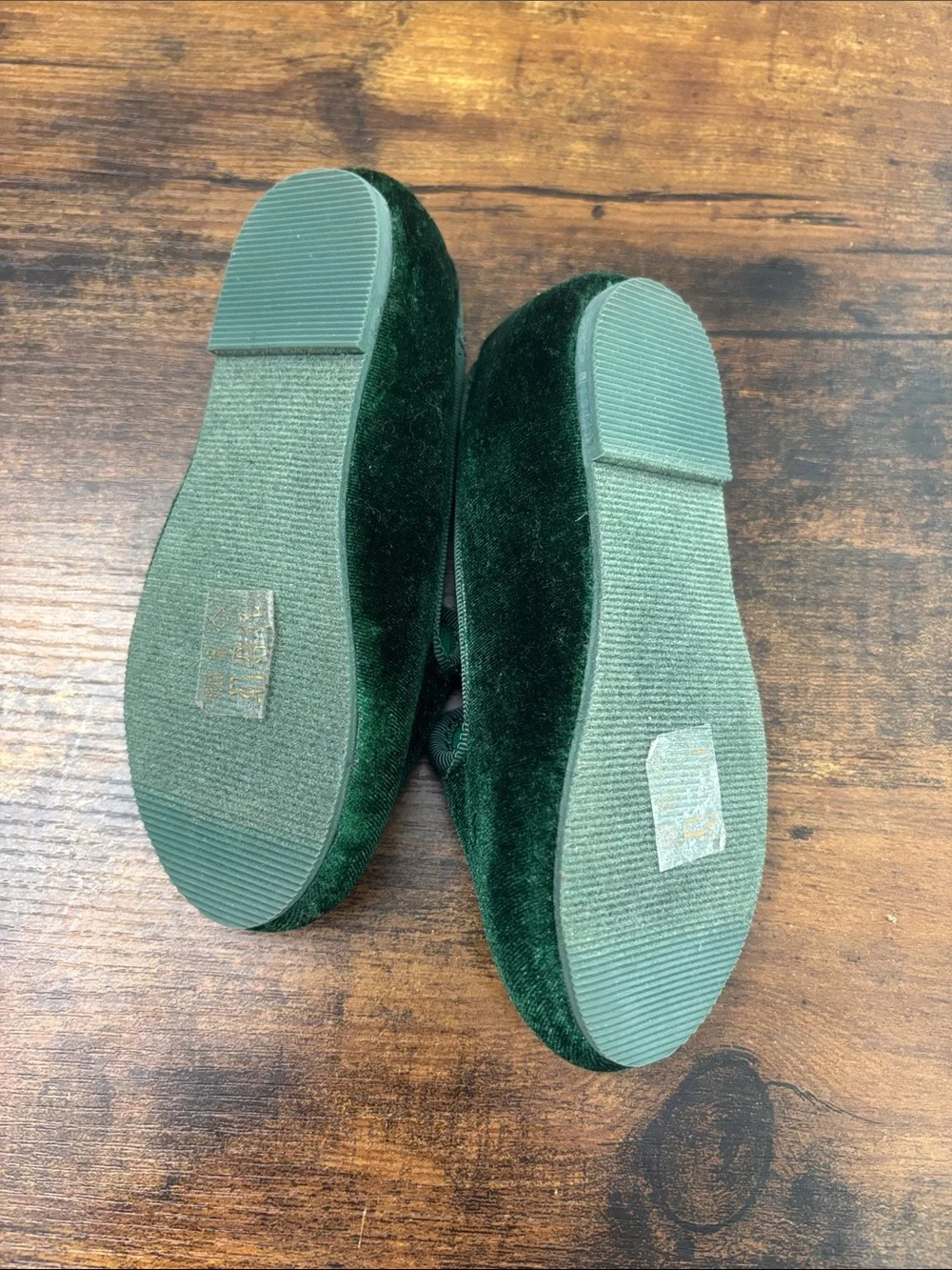 J. Crew green velvet