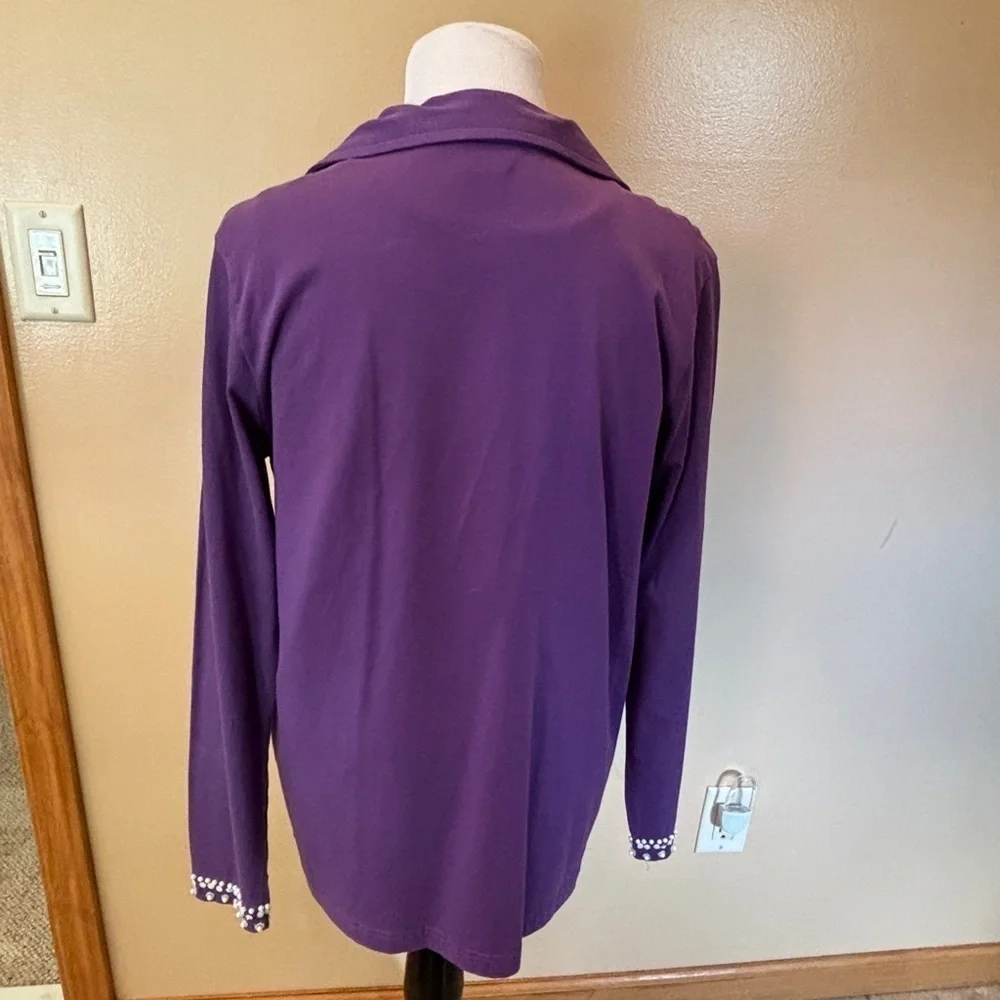 Salon Studio Women’s Jacket & Tank Top Set with Embellishing Size Medium