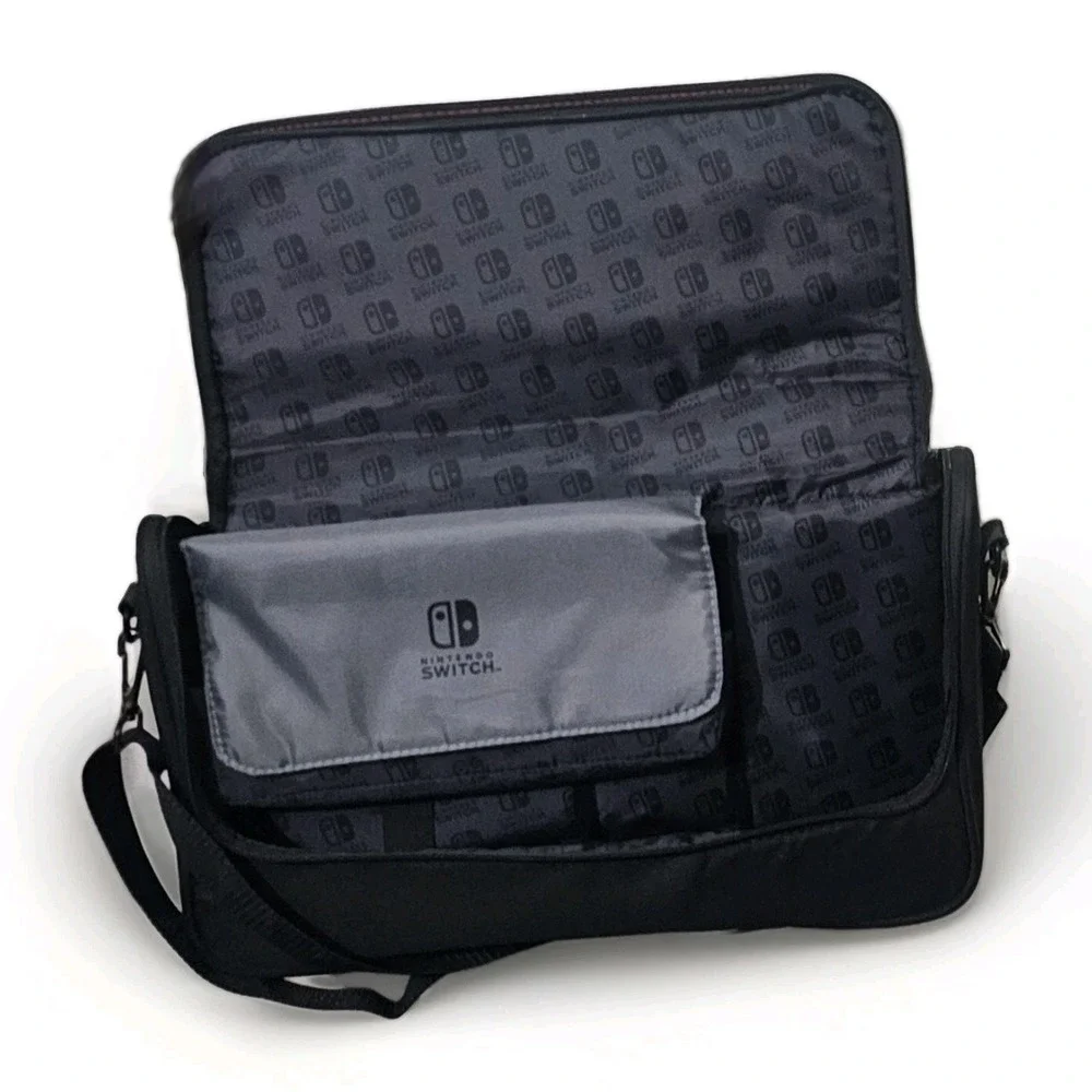 Nintendo Switch PowerA Messenger Travel Bag w/Strap And Console Case