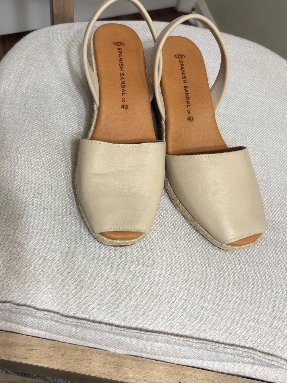 Spanish sandal classic cream