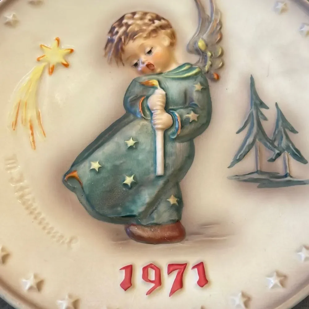 1971 Hummel 1st Annual Vintage Decorative Angel Plate Goebel‎