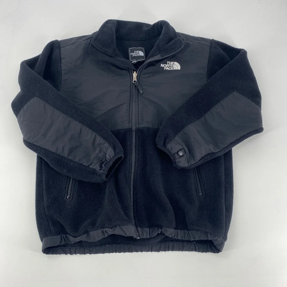 The North Face‎ Fleece Jacket Boys L G Black Zip Up Outdoors Warm