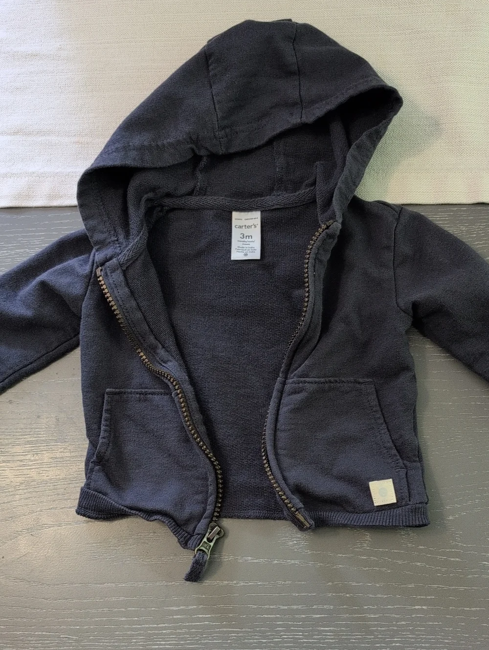 Carter's Dark Blue Infant Zip Hoodie