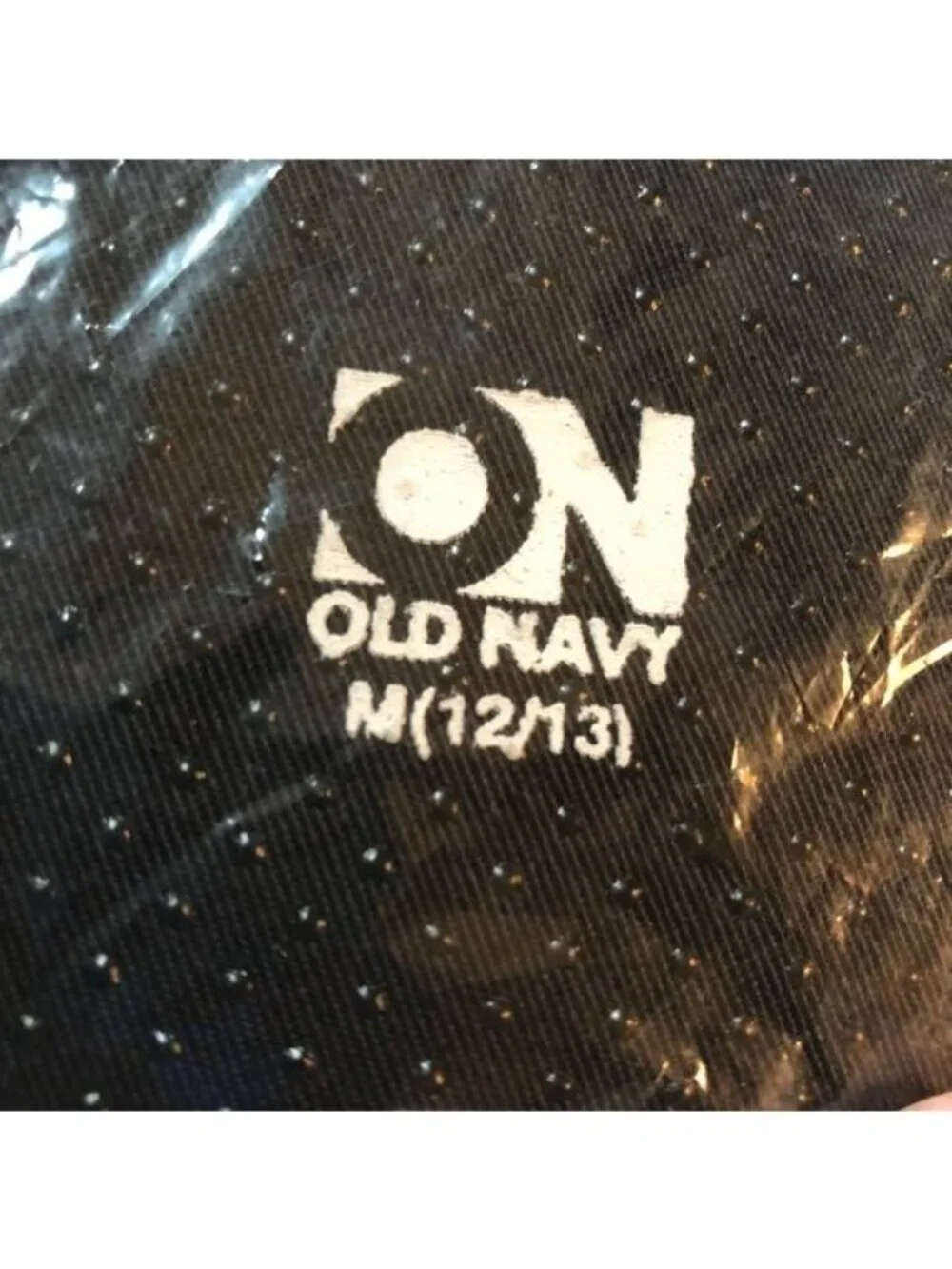 Old Navy Kids Soccer Ball Plush Slippers Medium (12/13) Black & White