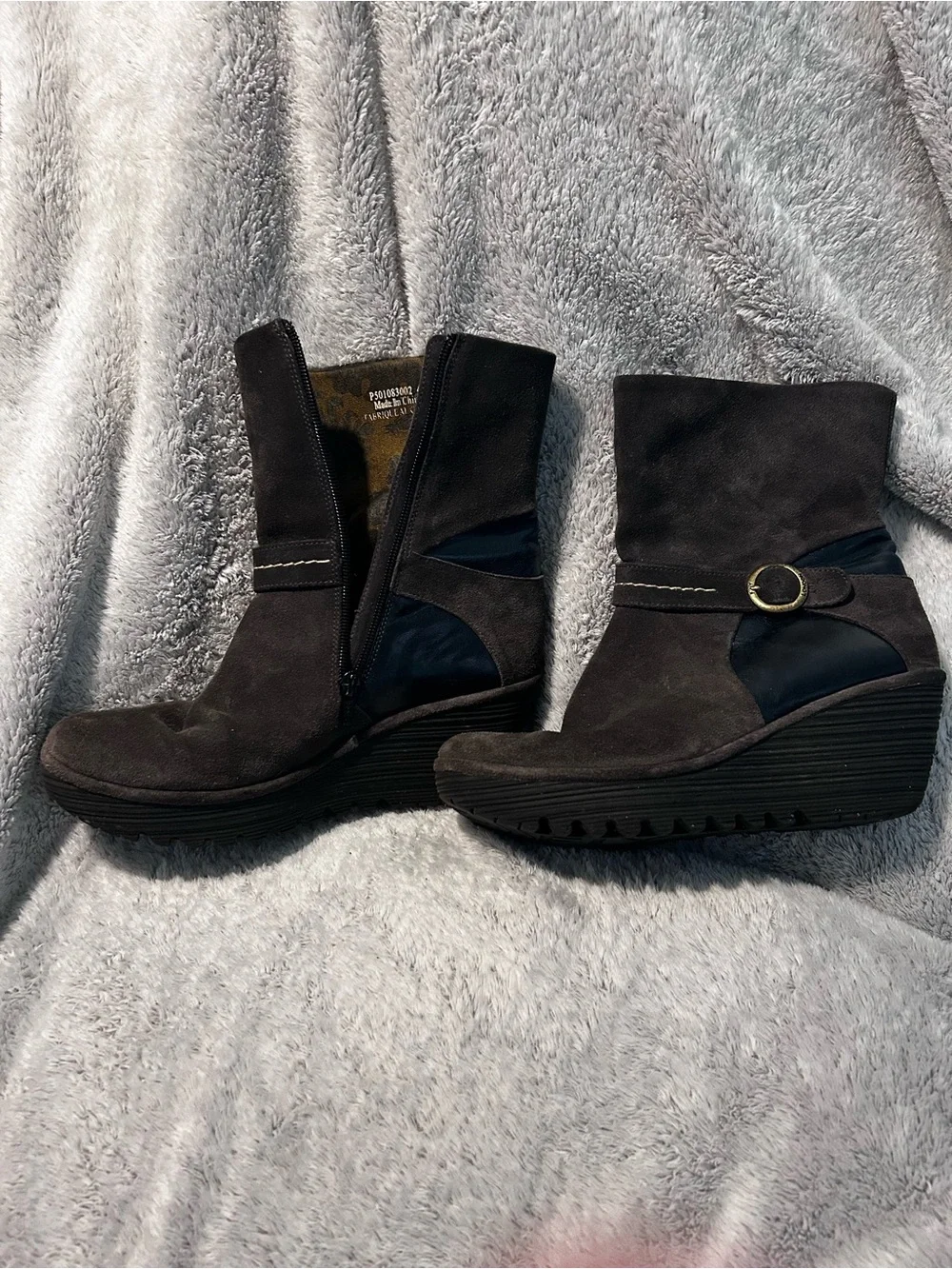 Fly London brown easy suede