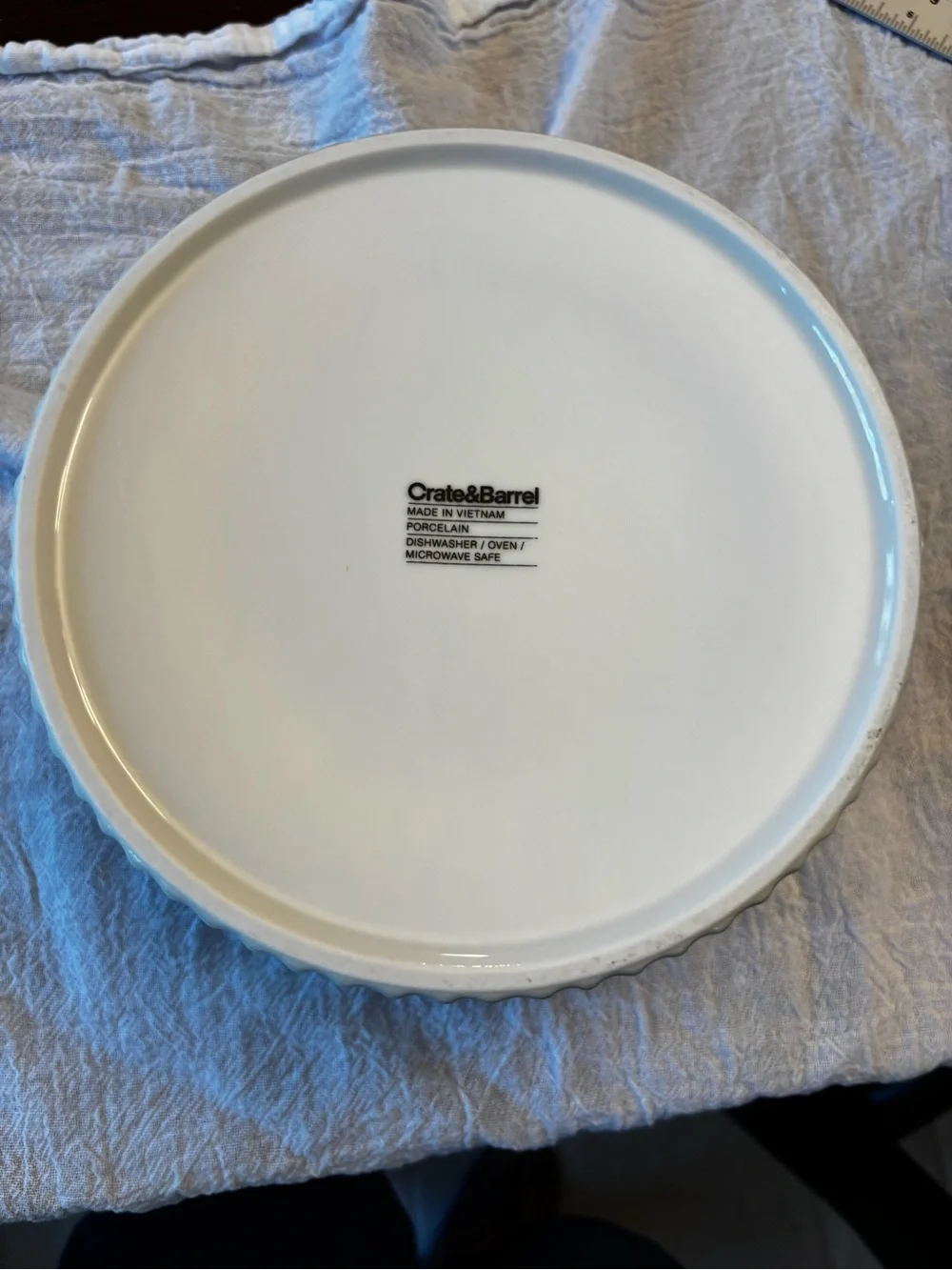 Crate&Barrel white ceramic