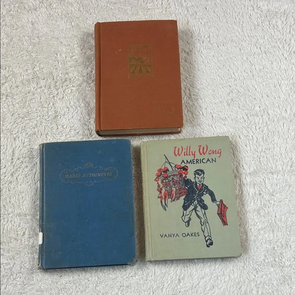 Vintage Book Lot - Willy‎ Wong American, Peony, Marie Antoinette