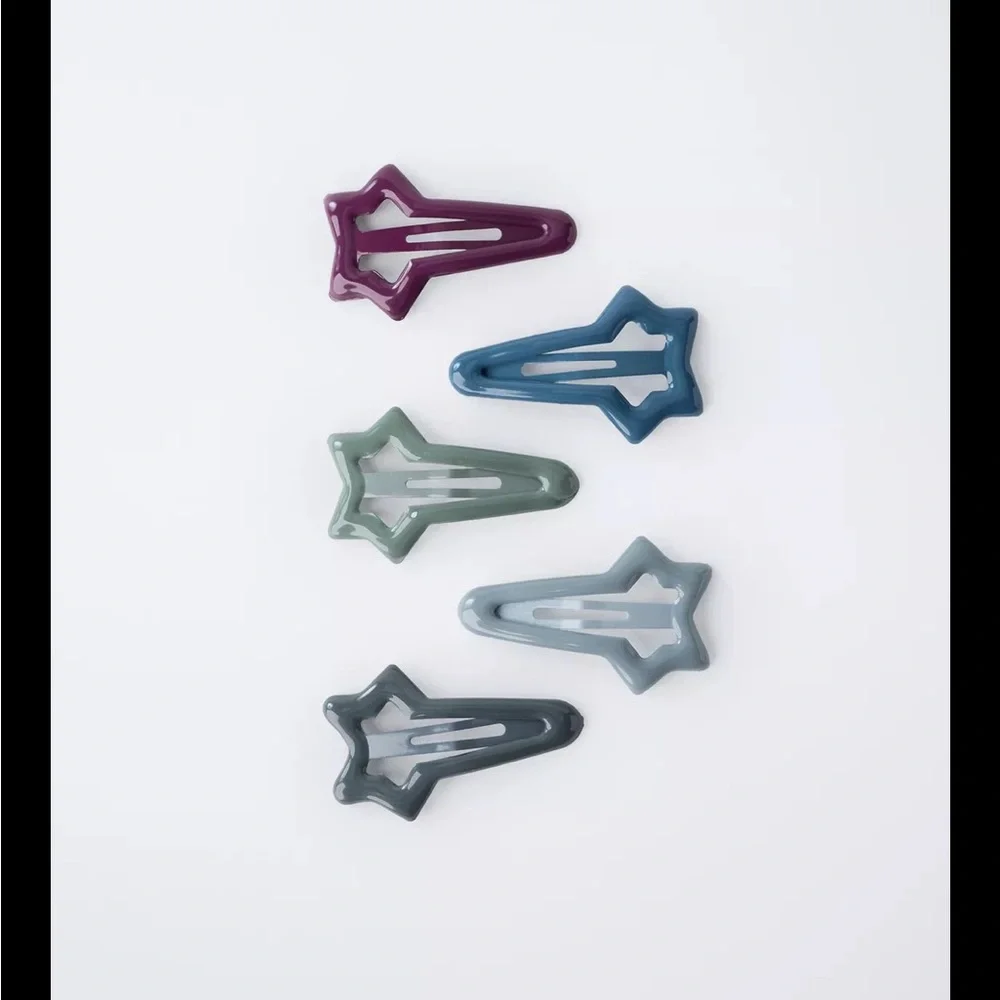 Zara kids, pack of  five star barrettes