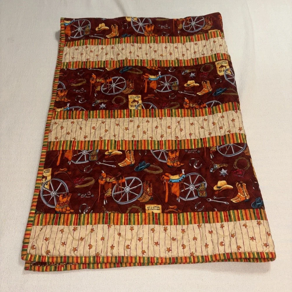 Cowboy Western Theme Kids Quilt‎ 54