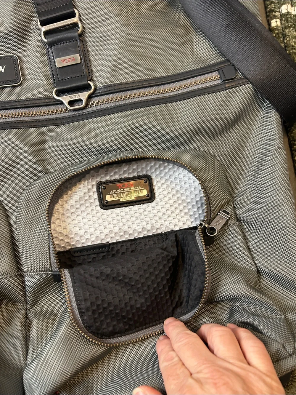 Tumi durable gray