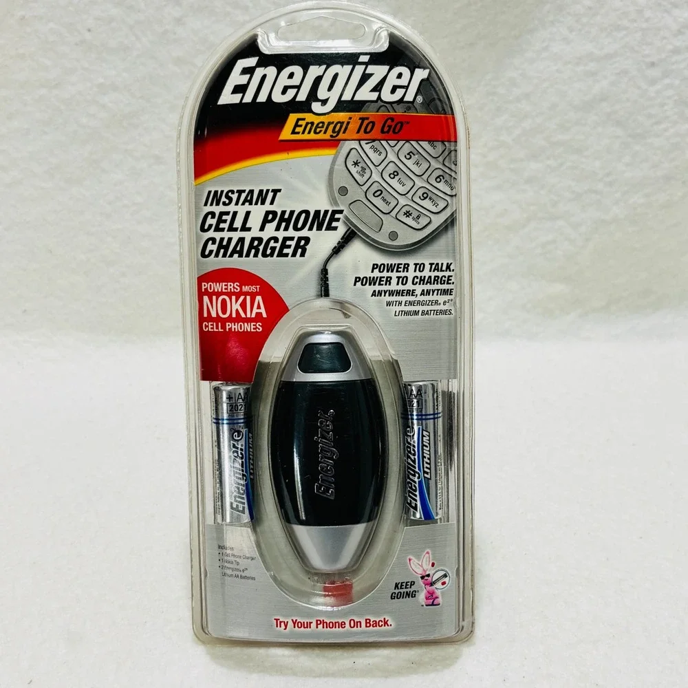Energizer Energi To Go Instant Cell Phone Charger for Nokia Portable Power New