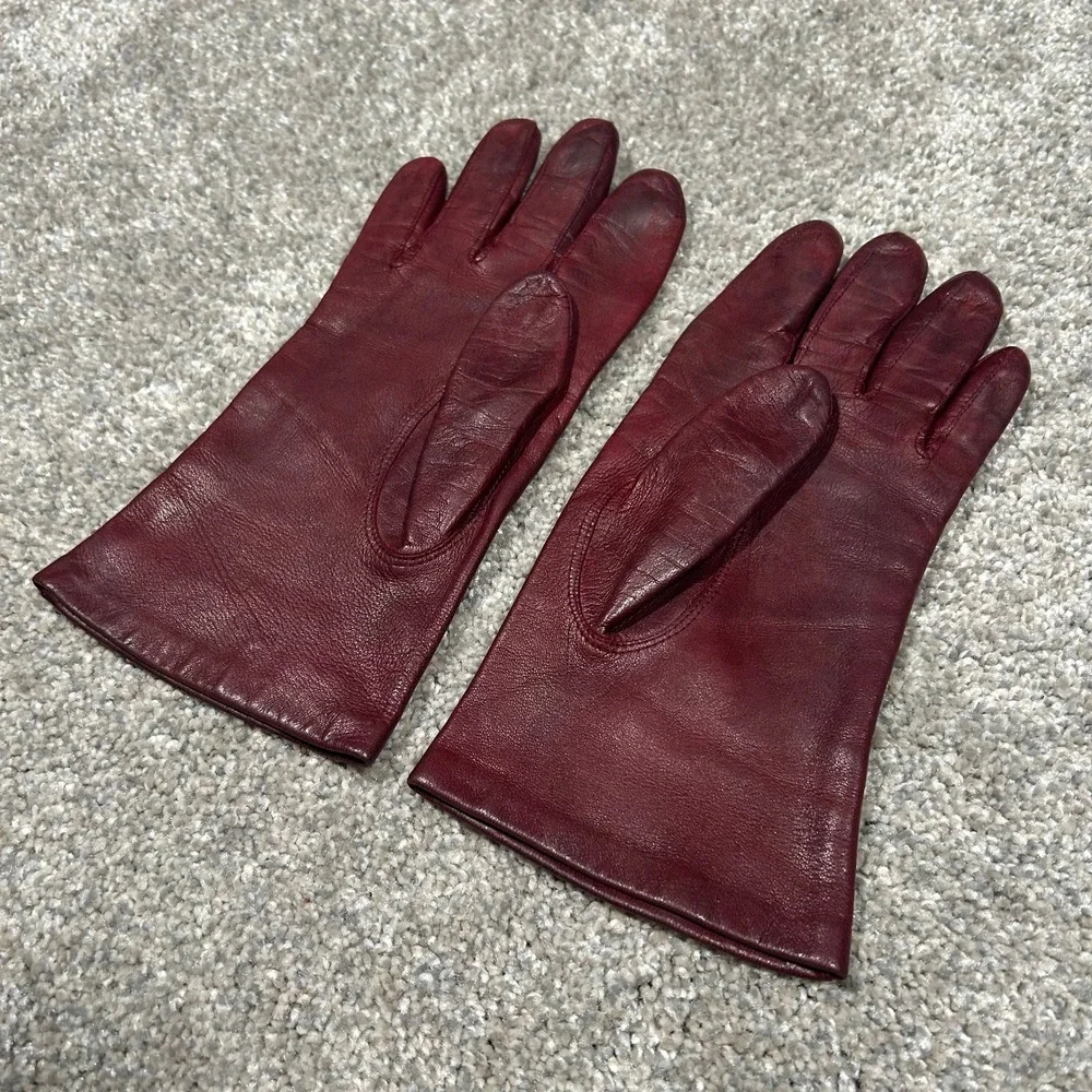 Roeckl burgundy leather