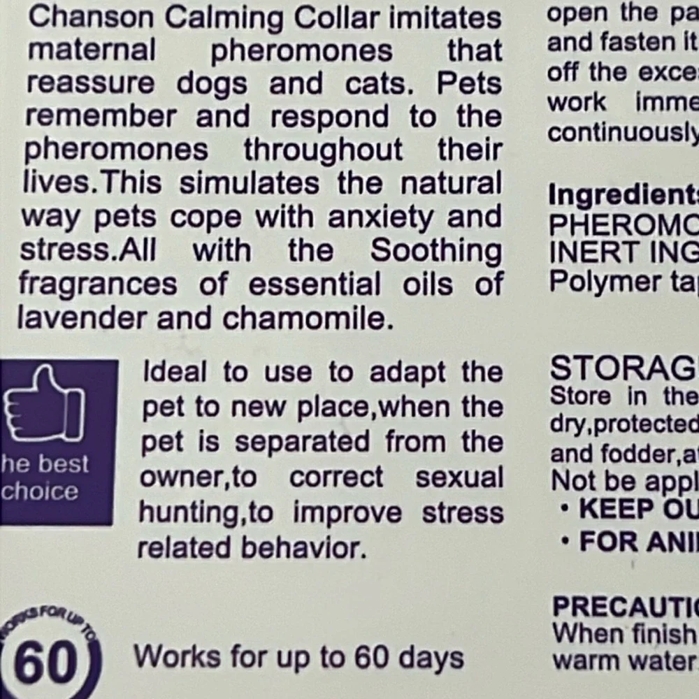 chanson calming collar chanson calming