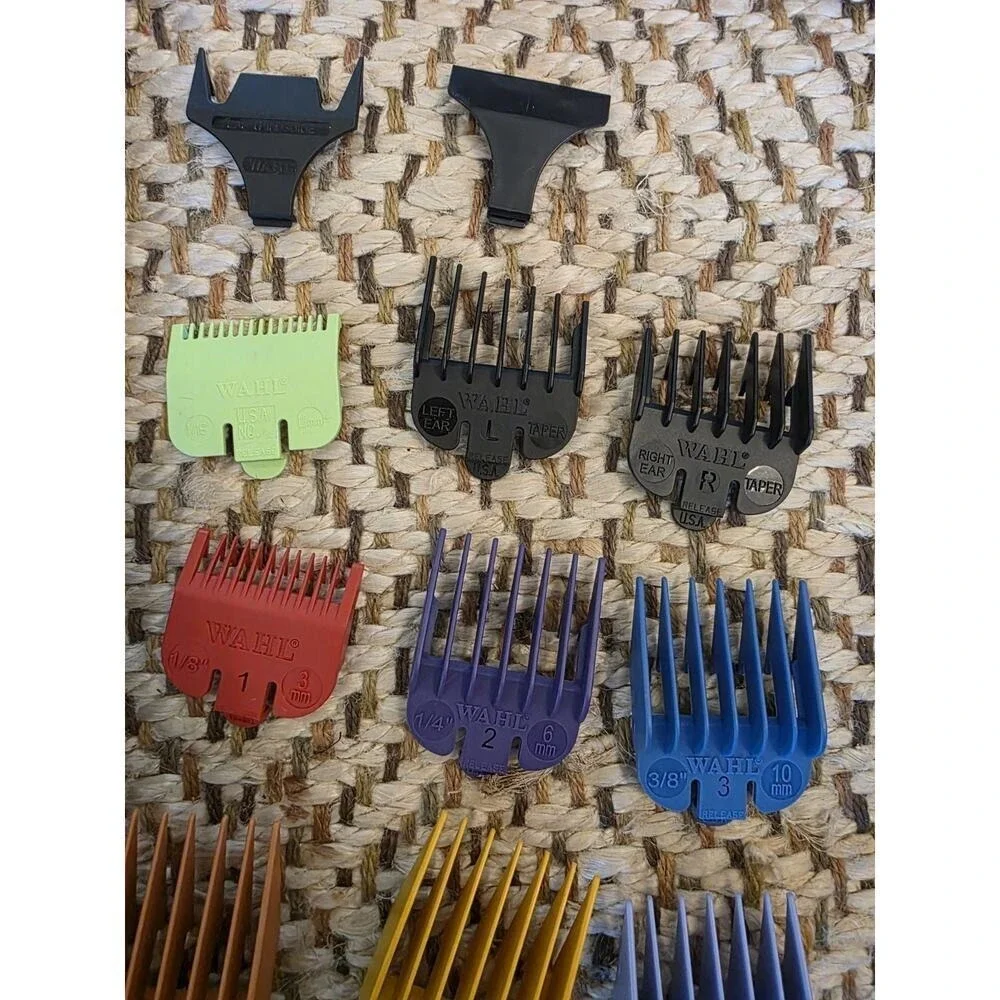 Wahl Color Pro‎ Corded Hair Clipper Kit Model MC3 Color Coded Guides Case H1