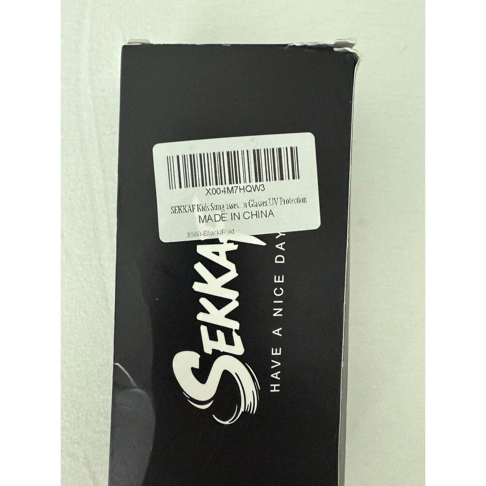 SEKKAF Youth Baseball Sunglasses Unisex Kids Sports Sunglasses New In Box