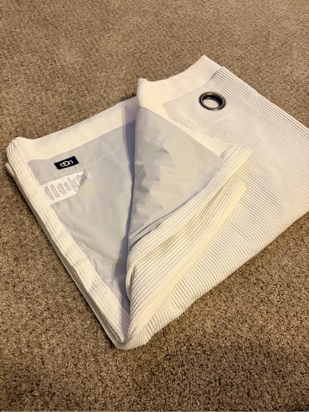 UGG curtain panel