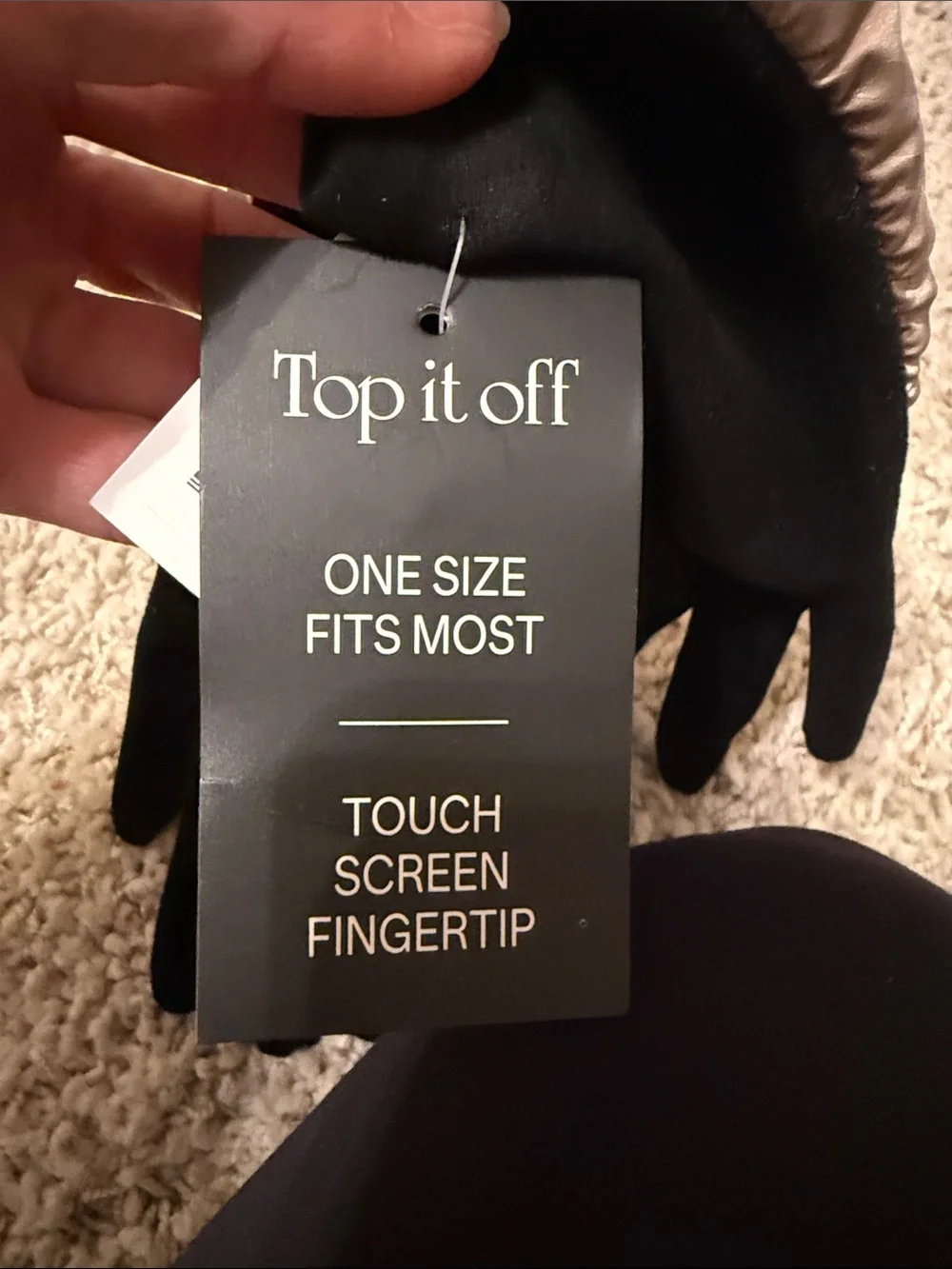 Women's Touchscreen Winter Gloves - Champagne Plaid