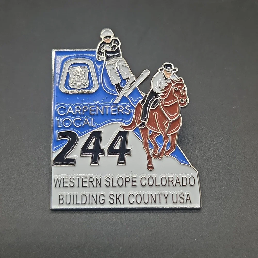 Carpenters Local 244 Western Slope Colorado Union Pin