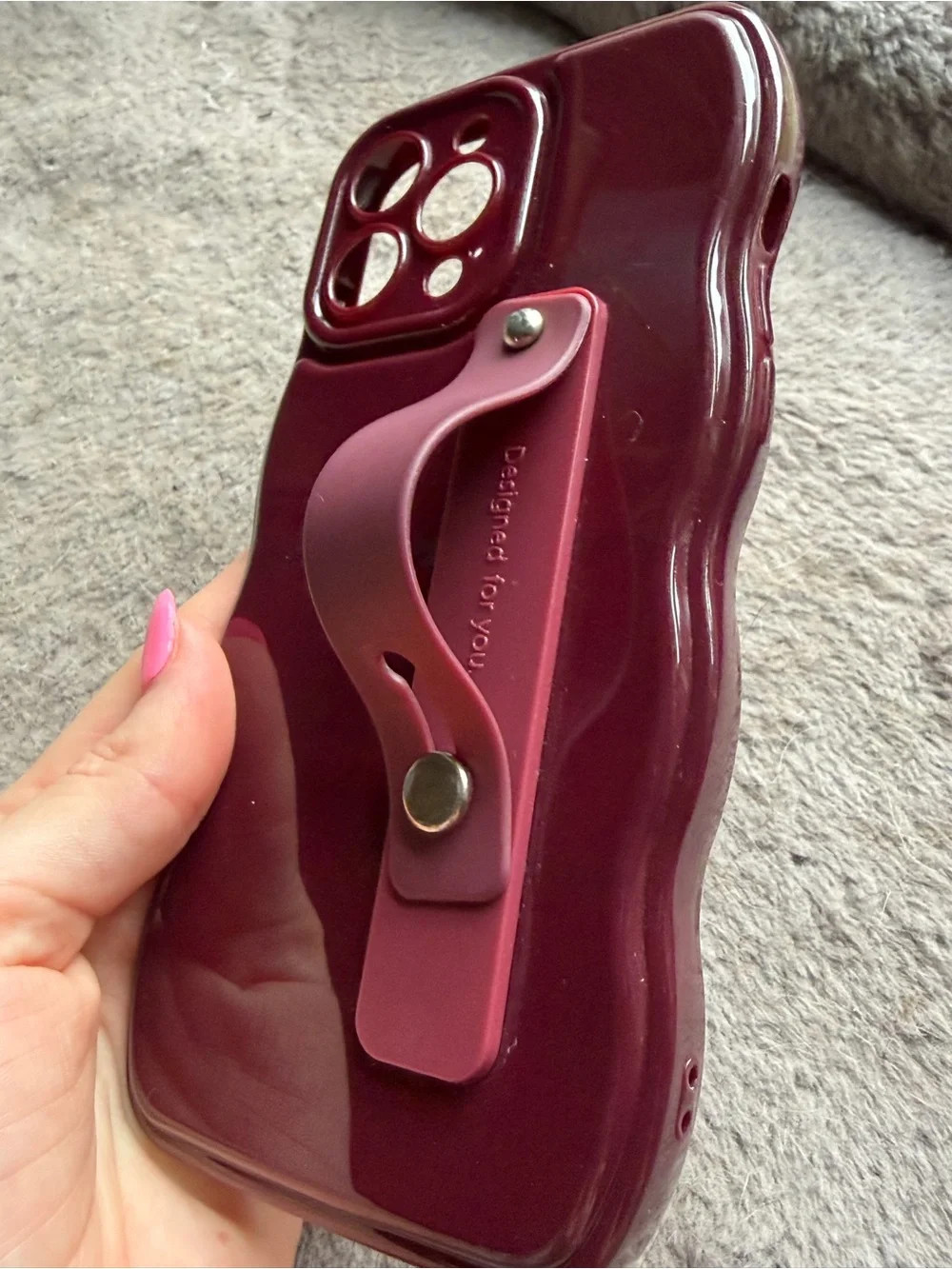 N/A sleek burgundy